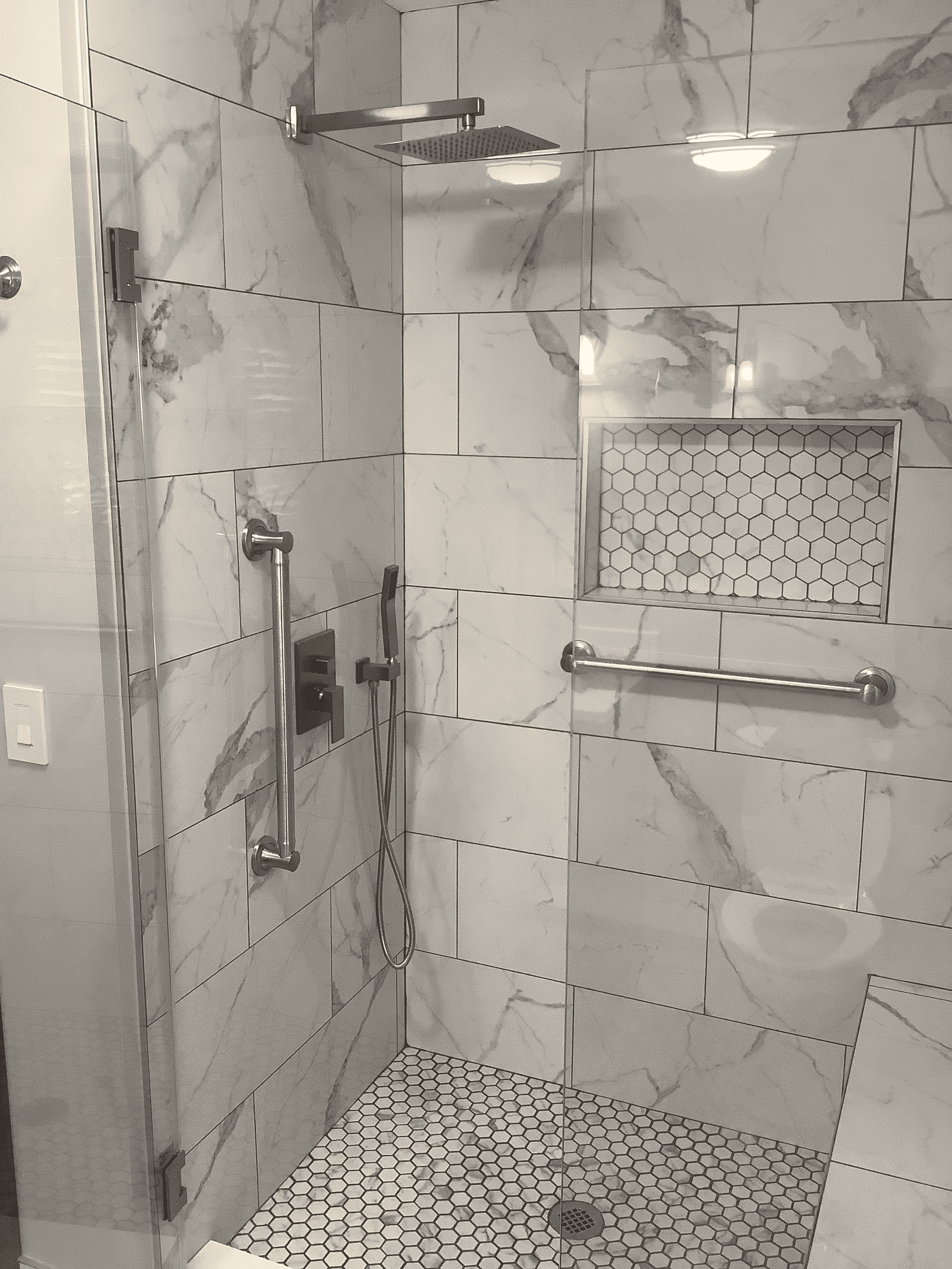 Marble & Moody Blues Bathroom Refresh